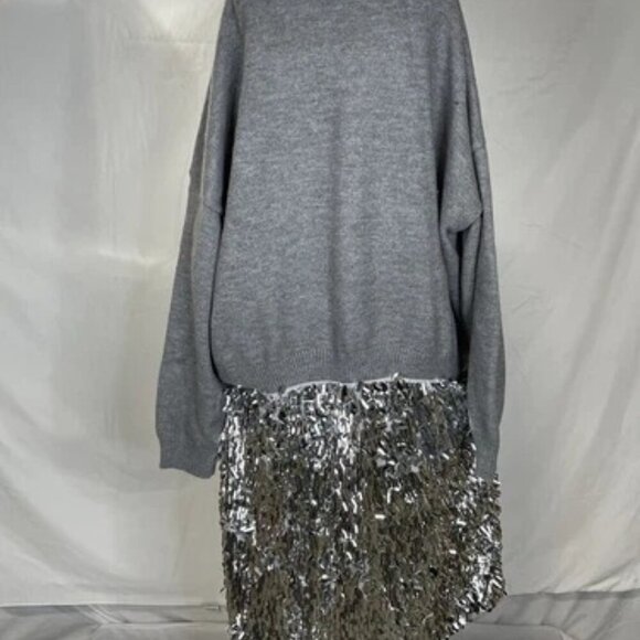 NEW ANTHROPOLOGIE X MARE Women's Sweater Dress Long Sleeve Knit Sequin Size 3X - Picture 2 of 6